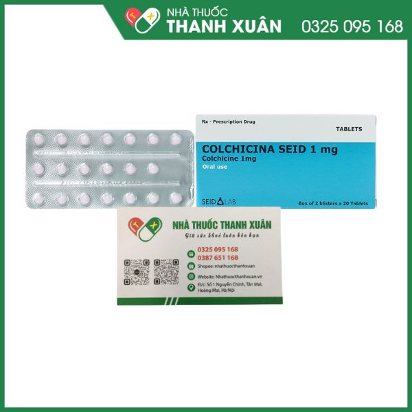 Colchicina Seid 1mg phòng và trị gout